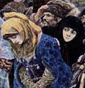 Суриков В. И.   Боярыня Морозова. 1886. Фрагмент.