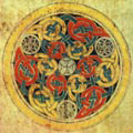 Ковровый лист. Миниатюра Евангелия из Дурроу. Ок. 680 г. Фргмент.