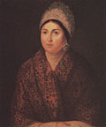 Василиса Кожина. Портрет работы художника  А. Смирнова., 1813.