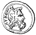 Ликург. Изображение на бронзовой спартанской монете.