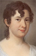 Марианна фон Виллемер. Картина Иоганна Якоба де Лосе. 1809. Фрагмент 