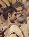 Фрагмент картины Г. И. Семирадского. Фрина на празднике Посейдона в Элевсине. 1889